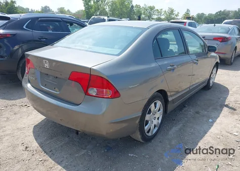 2006 Honda Civic Lx из США, поврежденный, VIN 1HGFA16526L116731